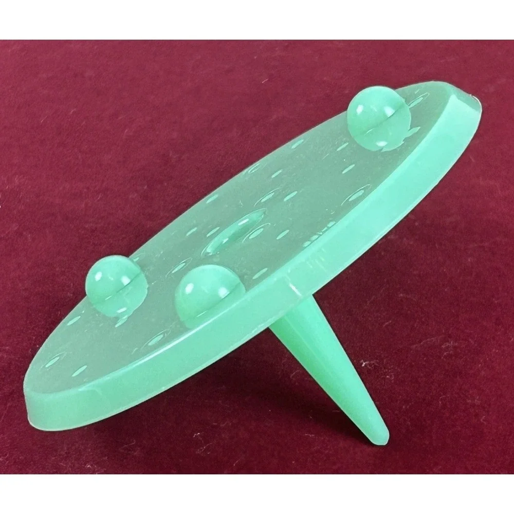 Vtg Tupperware Lettuce Keeper Green Jadeite Spike Only Replacement **EUC**